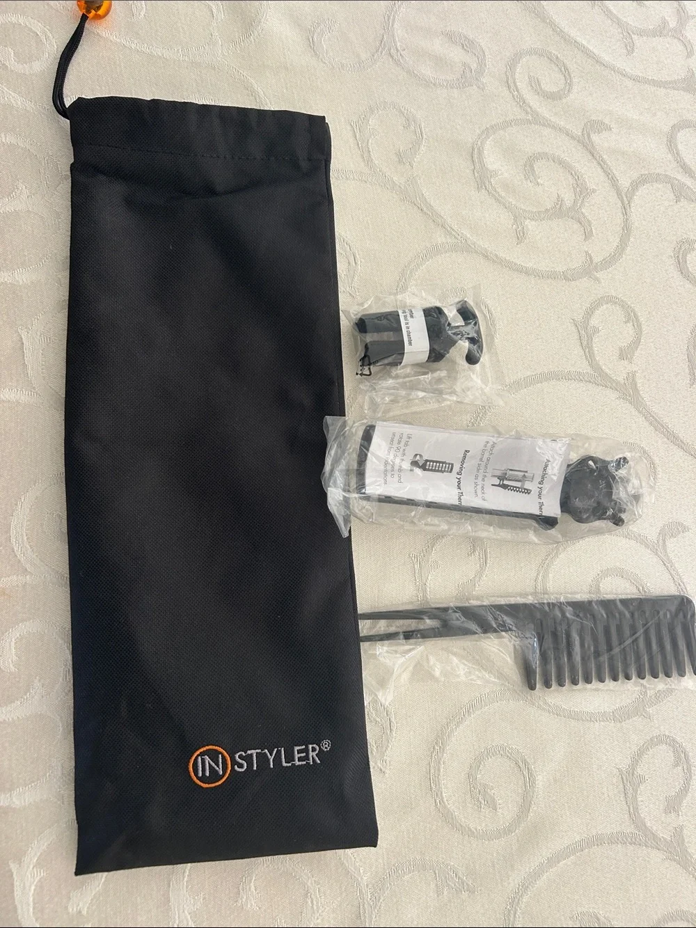 InStyler Wet to Dry Silver Curling Iron with Pink Bristle Brush